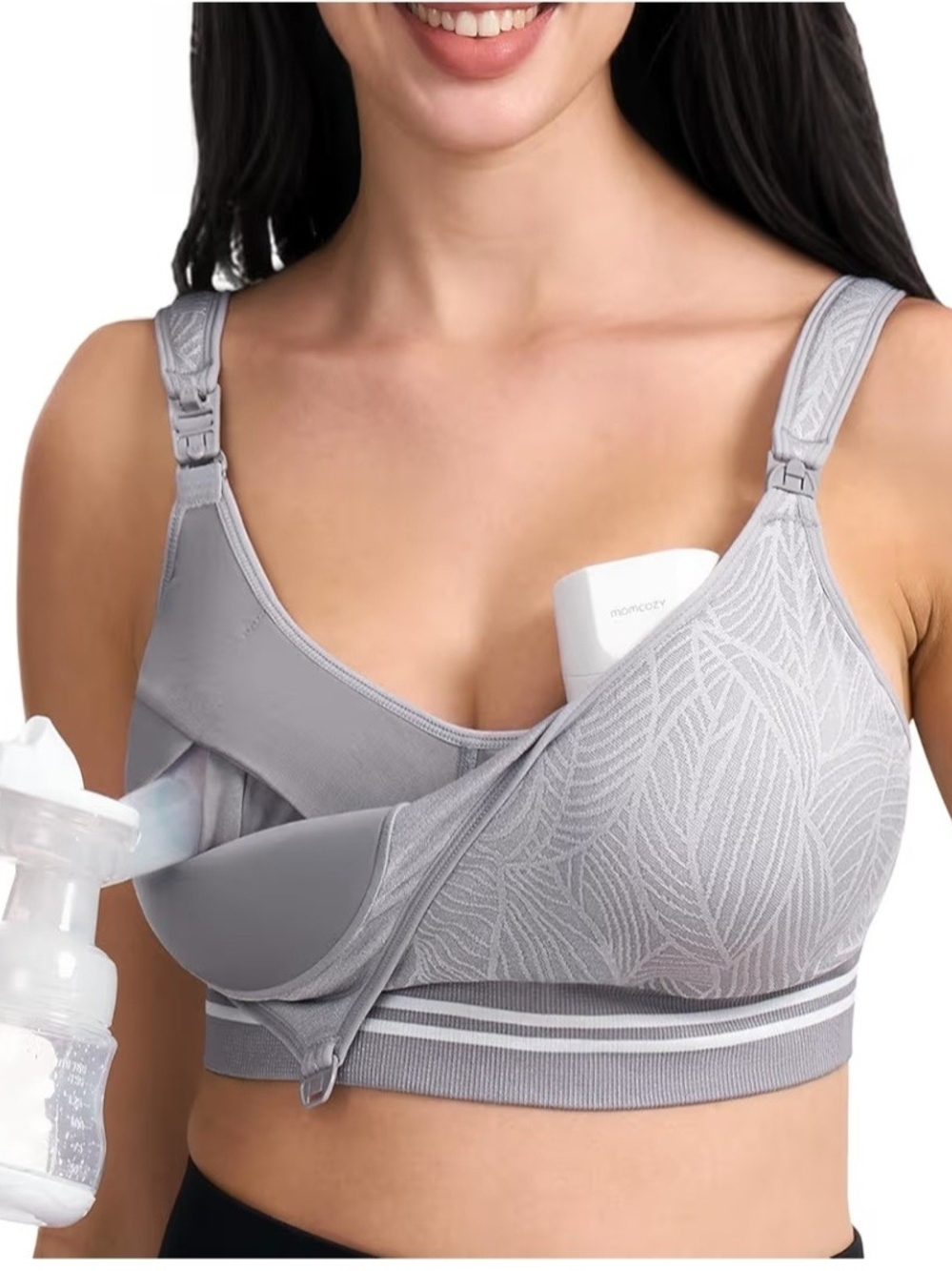 Momcozy Hands Free Pumping And Nursing Bra